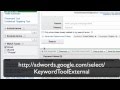 Adwords keyword tool